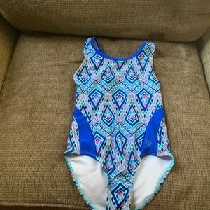 Justice Girl Size 8 Blue Leotard